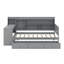 Lit de jour simple avec tiroirs et bureau-504137334
