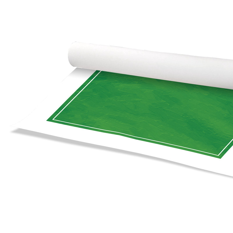 Impression sur papier roulé «vert», H 31 po x l 31 po x P 1 po