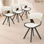 Hozaifa Upholstered Dining Chair With Curved Open-Back Design And Powder-Coated Iron Legs Twedt Collection-322724564-315058438