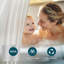 Doublure de rideau de douche givrée imperméable en PEVA avec aimants et œillets en métal antirouille pour la salle de bain