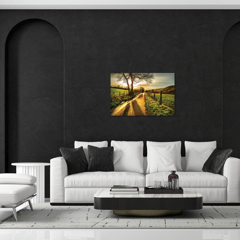 Homeward Bound par Mark Gemmell - impression, H 26 po x l 40 po x 1,5 po, Toile avec cadre noir patiné, Pas de tapis
