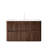 Striped Nature Solid Wood Bathroom Vanity with Sink, Modern Wall-Mounted Floating Plywood Bathroom Cabinet, White Ceramic Basin, Pre-assembled, Retro Walnut-1067117287-1067117288