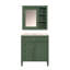 Meuble-lavabo 30 po avec lavabo supérieur et armoire à miroir-111124002