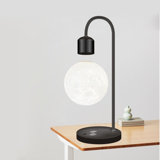 Levitating Moon LED Lamp with Wireless Phone Charger