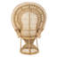 Grand fauteuil Supreme en rotin, naturel
