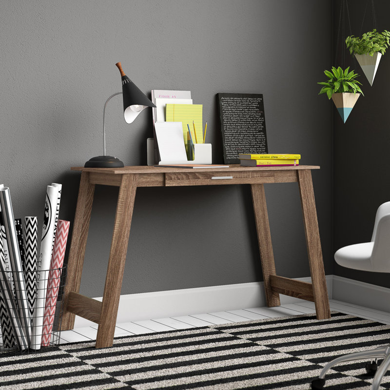 Isatu Computer Desk, Dark Taupe