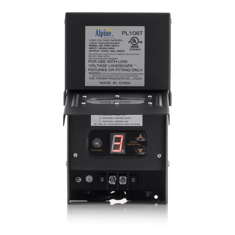 Alpine 100 Watt Transformer with Photo Cell and Timer