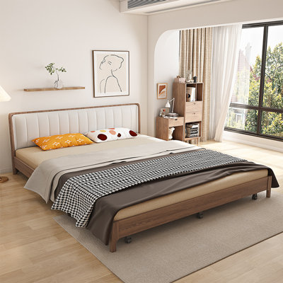 Coussin de canapé modulaire en coton et lin brun