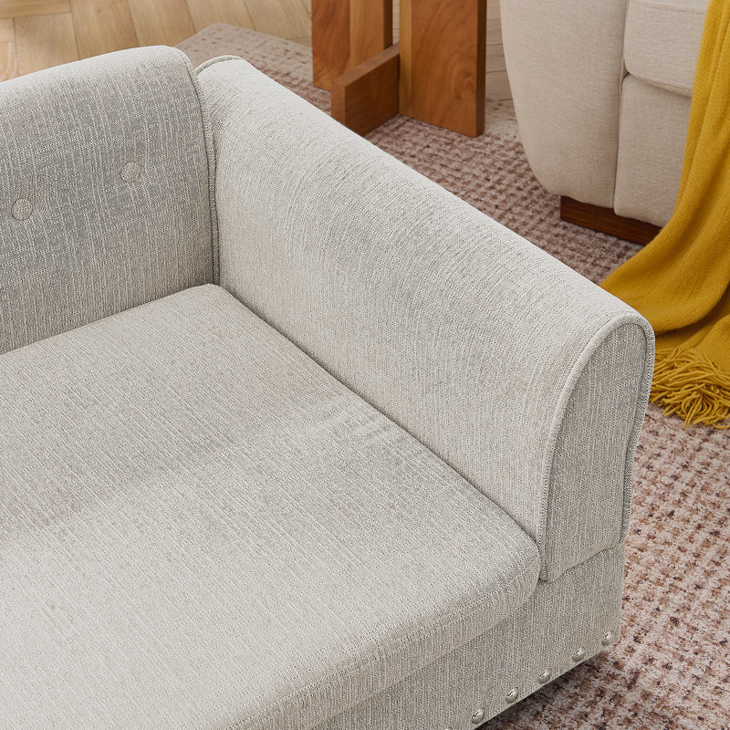 Canapé-lit Hephzibah, Beige