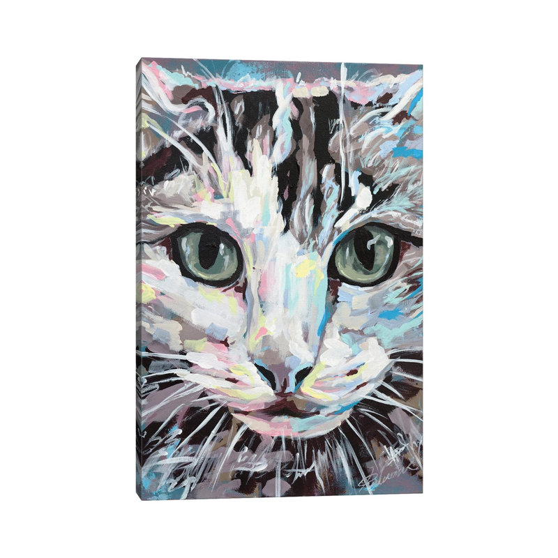 Cat II 1 Piece Wrapped Canvas Painting, 152.5 cm H x 101.5 cm W