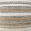 0H White/Taupe/Grey Striped Hemp And Cotton Pouf