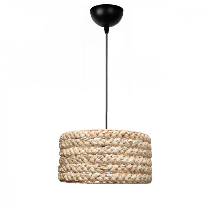 Elegant Adjustable Chandelier, Metal Body, Natural Finish, Ø11.5 x 2.8 inches Base Plate | Total Height: 7.9 - 27.6 inches | E27 Socket, Max 40W, Bulb Not Included | Perfect for Dining Room, Living Room & Entryway Lighting