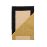 Rectangle Geometric Flatweave Rectangle 8' x 10' Cotton Area Rug in Beige/Yellow