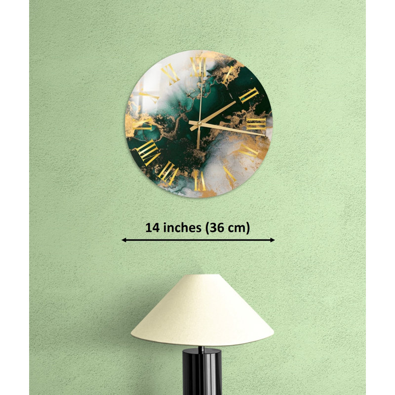 Horloge murale en verre trempé Vipan