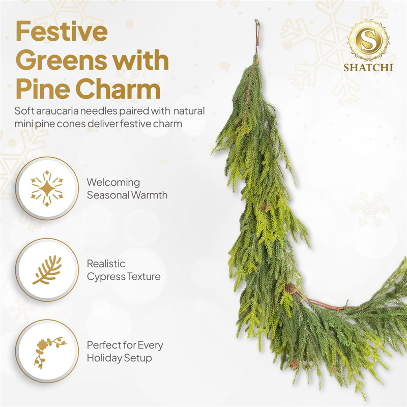 16cm Faux Garland
