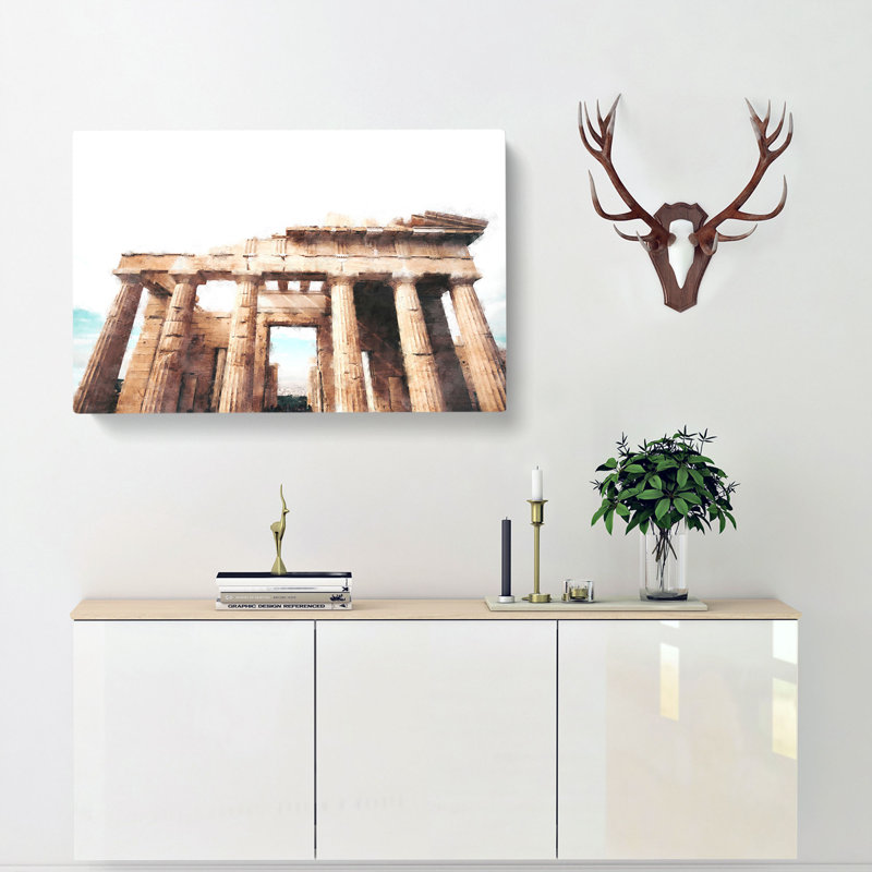 Parthenon In Greece - Wrapped Canvas Painting, 60cm H x 91cm W x 3cm D