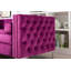 Canapé modulaire réversible en velours de 104 po avec méridienne et repose-pieds-50278638