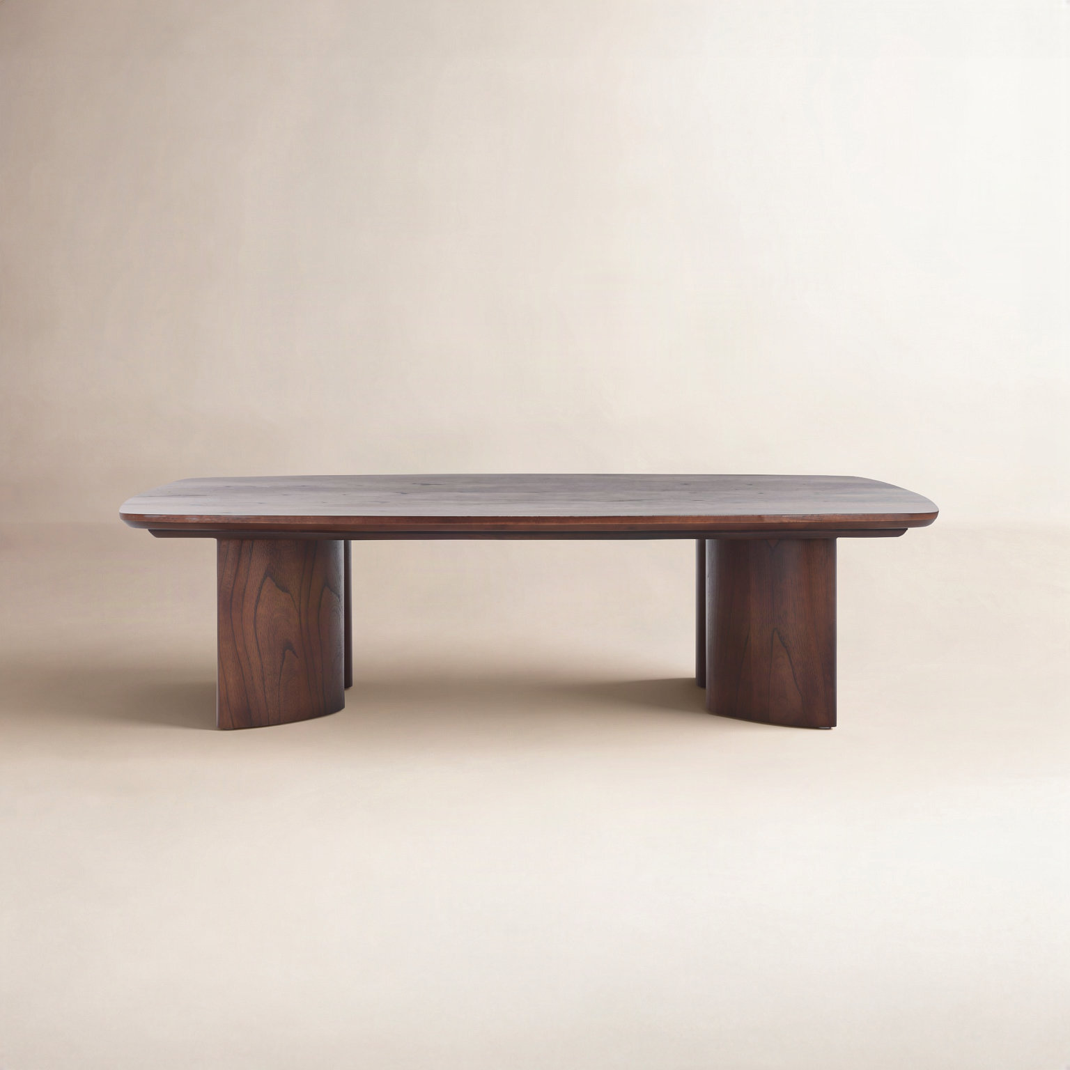 Caya 56" Rectangular Coffee Table, Brown