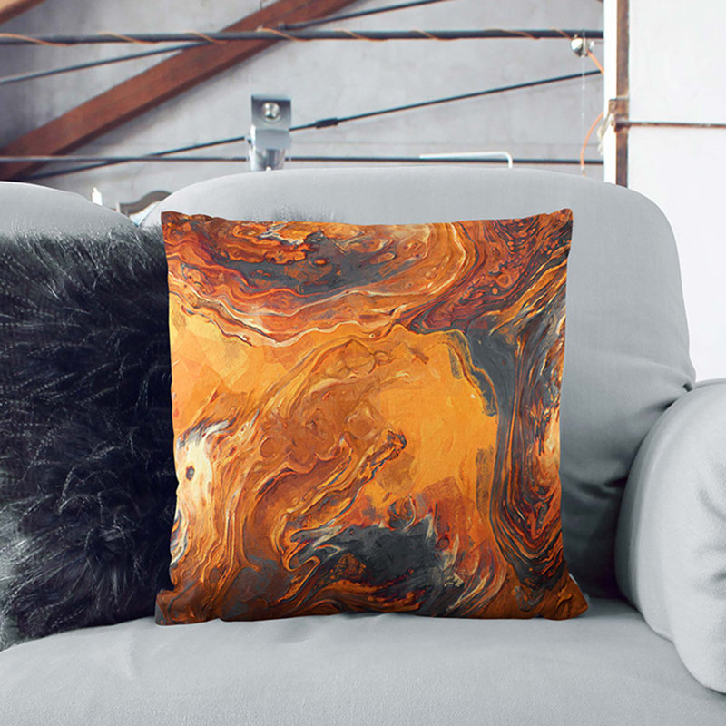 Abstract Square Cushion, 55cm H x 55cm W x 20cm D