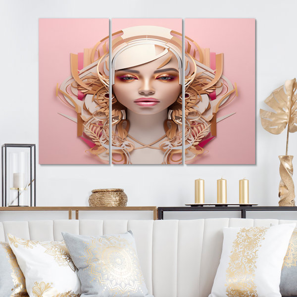 Everly Quinn Futuristic Glam Model In Exquisite Pastel On Canvas 3 ...