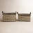 Wood Handmade Two Toned Storage Basket with Handles