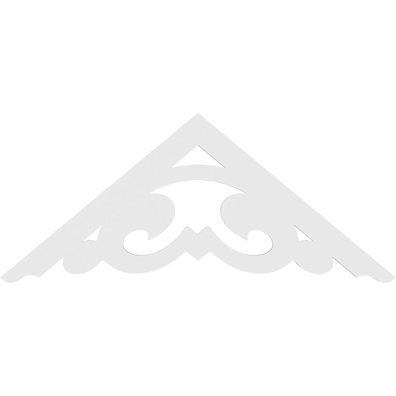 Preston Signature Urethane Gable Pediment, Primed Tan, 30"H x 72"W, 10/12
