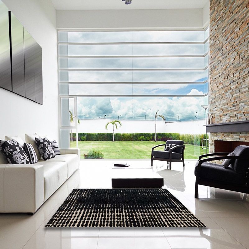 Tapis abstrait moderne 4908, Carré 6 pi