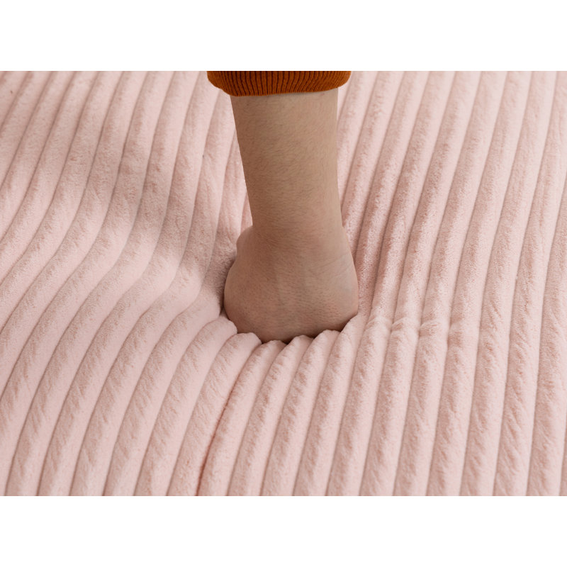 Canapé modulaire réversible en L rembourré de 104 po, Rose