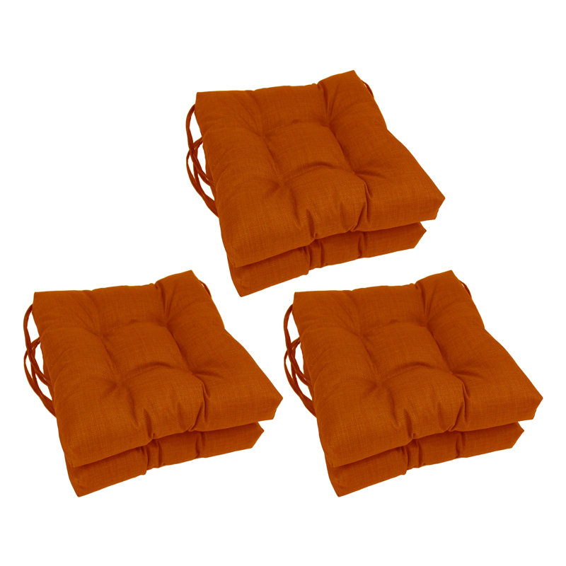 Outdoor 3.5'' Dining Chair Seat Cushion, Cinnamon