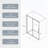 50"-54"W x 72"H sliding shower door, sliding door, with 1/4" tempered glass-112636596