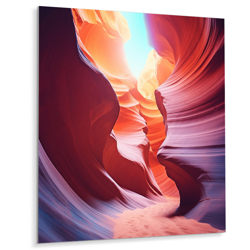 «Magical Lower Canyon, Desert», art mural en métal, H 20 po x l 12 po