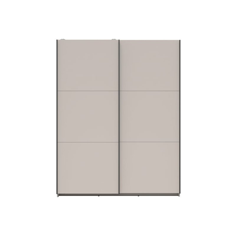 Beverlyn Manufactured Wood Wardrobe, 196cm H x 154cm W x 60cm D, Cashmere