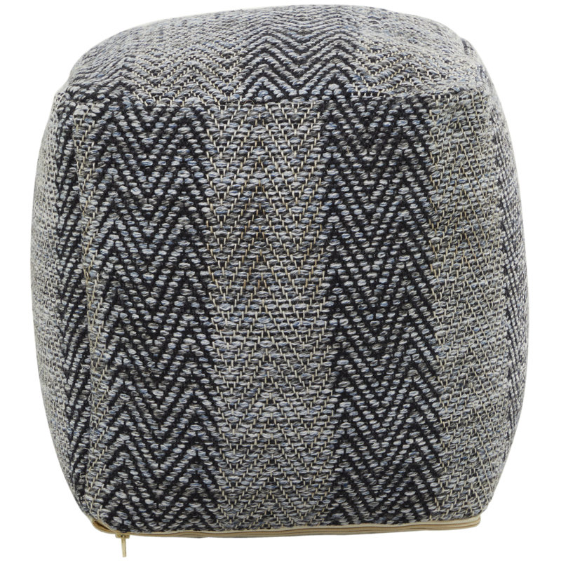 Repose-pieds en tissu bohème d'Innsbrook Cole, Polyester gris