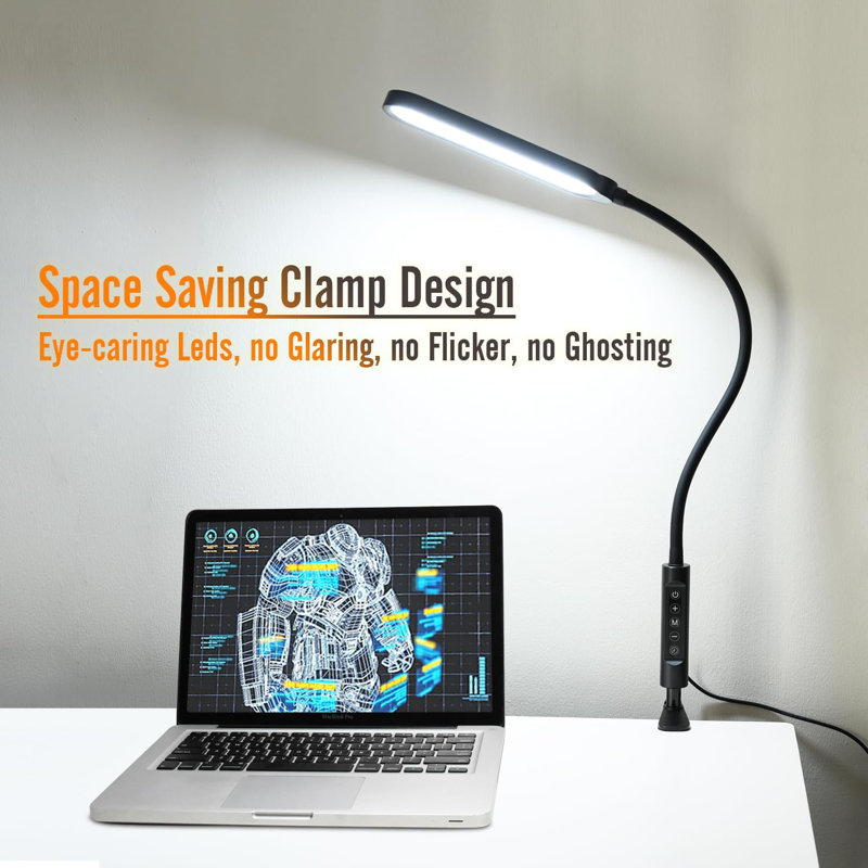 Ultra Bright Clip on Light, 3 Color Modes, Soft Touch Control with Timer