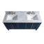 Meuble-lavabo double 60 po avec comptoir en marbre de Carrare Ewen-496218009-496218010-496218014