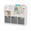 Bookcase with 3 fabric drawers