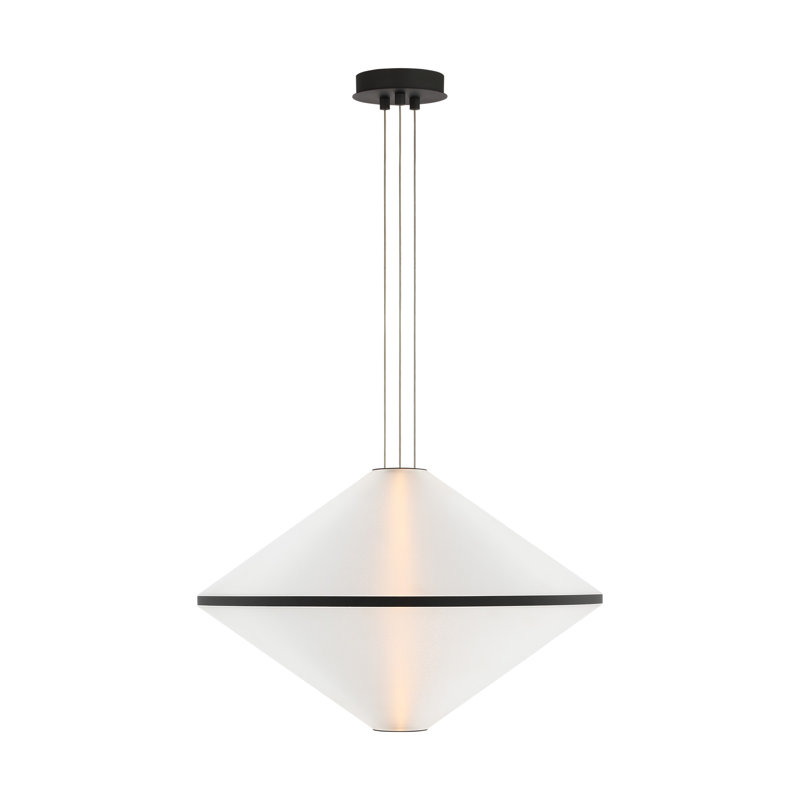 Bicono 1 - Light LED Pendant, 17.3" H x 22" W x 22" D