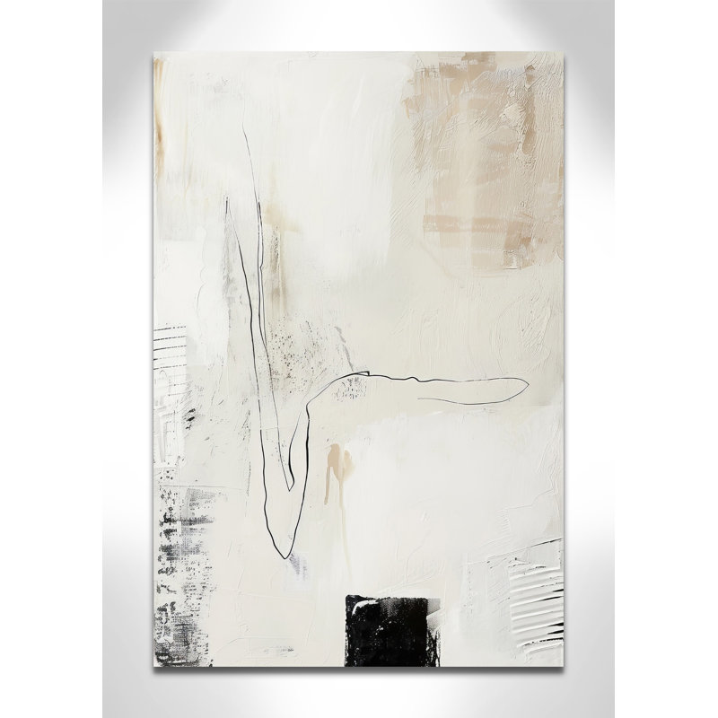 «Neutral Balance III» par Lazar Studio, Ne s’applique pas, L 24 po x H 36 po, Toile tendue