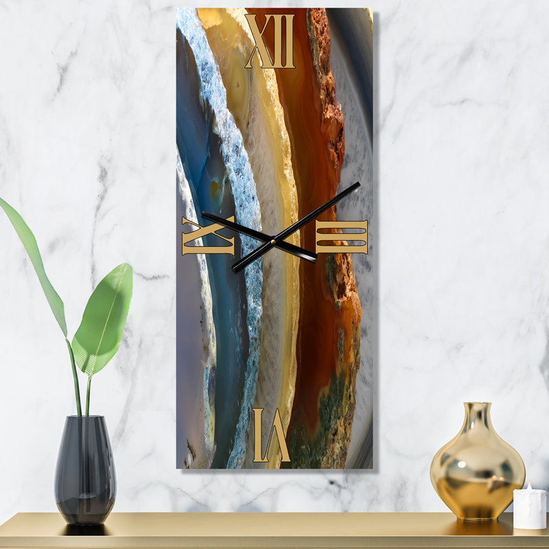 Horloge murale Minéral Slice, Grand