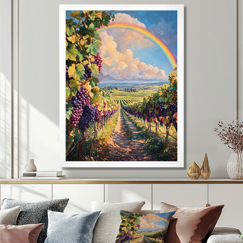 Berrien - paysages, art mural, H 32 po x l 16 po, Reproduction encadrée d'une seule photo, Blanc
