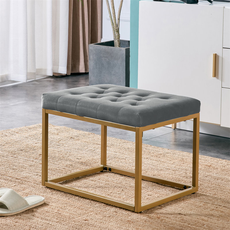 Repose-pieds Velvet, Velours bleu foncé