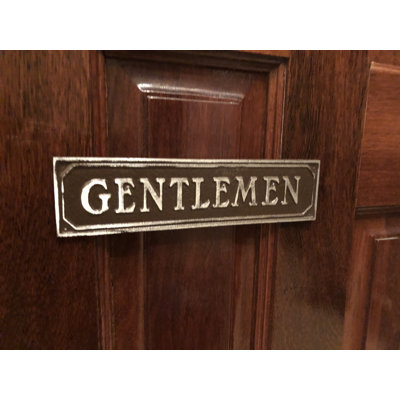 Panneau de porte Gentlemen