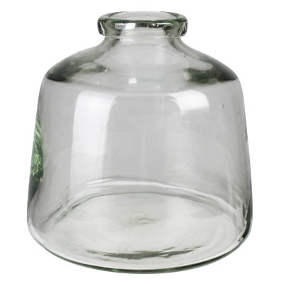 Angled Vase With Rolled Rim