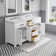 Minnetrista 60'' Double Bathroom Vanity with Carrara Marble Top