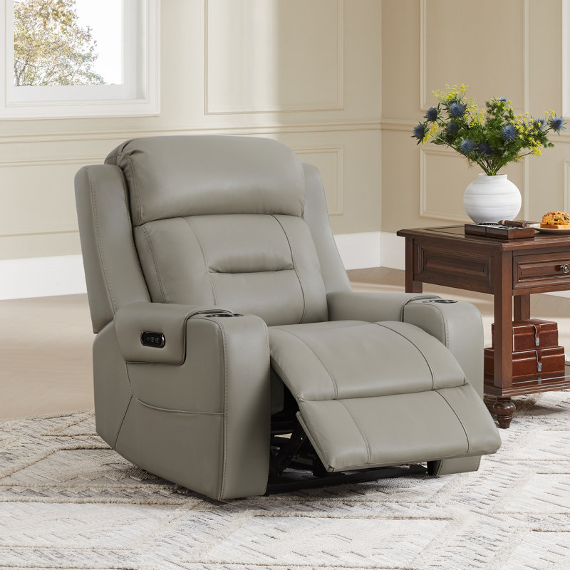 Très grand fauteuil inclinable électrique Olathe, Gris clair