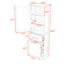 Armoire de rangement en bois avec 2 tiroirs et tablettes-780249020