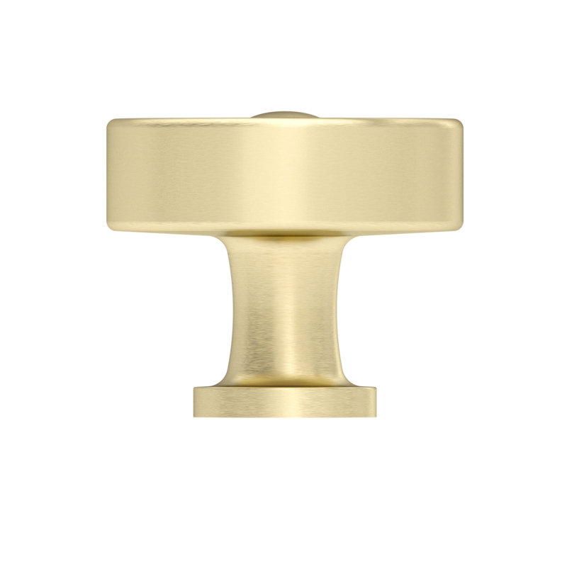 Poignée champignon 1 3/8 po de diamètre, Laiton satiné