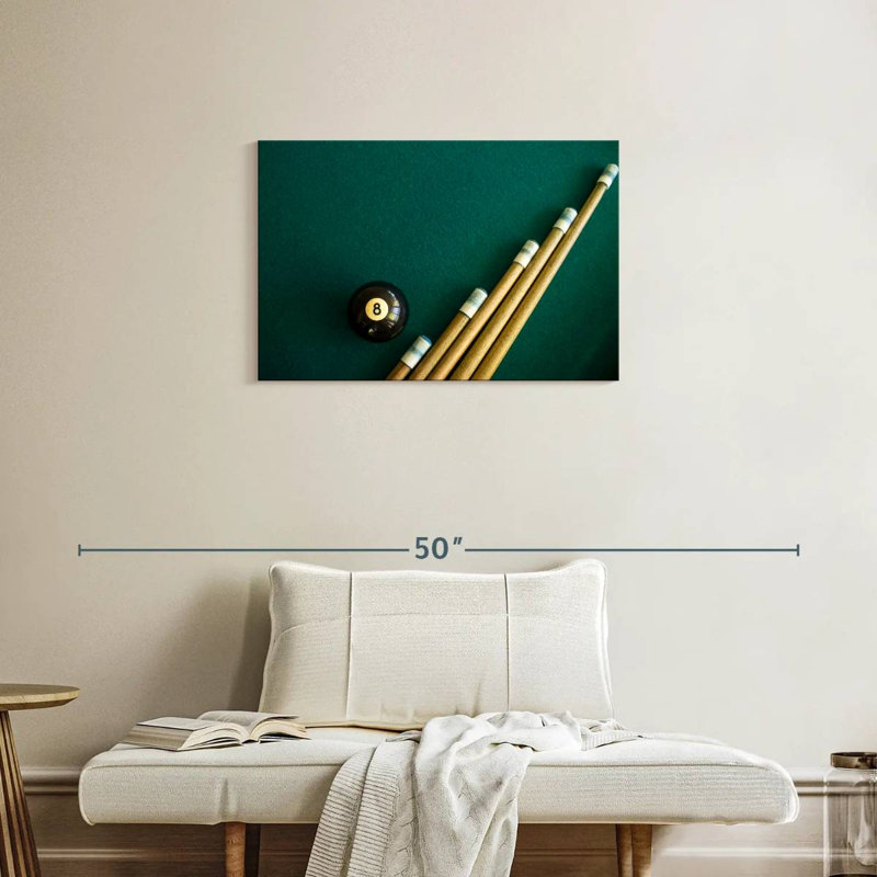 Senne Billiard Ball And Sticks, 20" H x 30" W