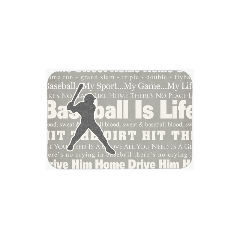 Caroline's Treasures Baseball is Life Glass Cutting Board