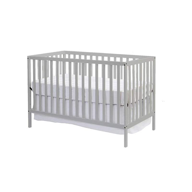Lit de bébé convertible 2-en-1 Cheatham, Gris